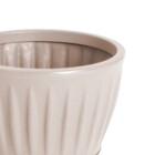 Vaso de Planta Mdio de Plstico 20x26cm com Prato Areia Geolia