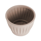 Vaso de Planta Mdio de Plstico 20x26cm com Prato Areia Geolia