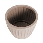 Vaso de Planta Mdio de Plstico 25x32cm com Prato Areia Geolia