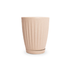 Vaso de Planta Médio de Plástico 30x25cm com Prato Areia Florence Geolia