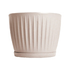 Vaso de Planta Mdio de Plstico 30x38cm com Prato Areia Geolia