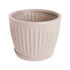 Vaso de Planta Mdio de Plstico 30x38cm com Prato Areia Geolia
