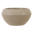 Vaso de Planta Médio em Plástico 16x30cm Bege Arruda Naterial