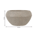 Vaso de Planta Médio em Plástico 16x30cm Granito Arruda Naterial
