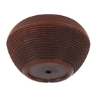 Vaso de Planta Médio em Plástico 16x30cm Marrom Arruda Naterial