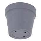 Vaso de Planta Médio em Plástico 17x20cm Cinza Veneza West Garden