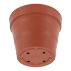 Vaso de Planta Médio em Plástico 17x20cm Terracota Veneza West Garden