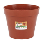Vaso de Planta Médio em Plástico 17x20cm Terracota Veneza West Garden