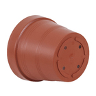 Vaso de Planta Médio em Plástico 17x20cm Terracota Veneza West Garden