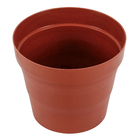 Vaso de Planta Médio em Plástico 17x20cm Terracota Veneza West Garden