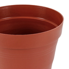Vaso de Planta Médio em Plástico 17x20cm Terracota Veneza West Garden