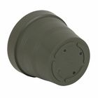 Vaso de Planta Médio em Plástico 17x20cm Verde Militar Veneza West Garden