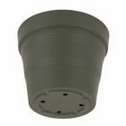 Vaso de Planta Médio em Plástico 17x20cm Verde Militar Veneza West Garden