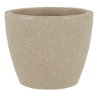Vaso de Planta Médio em Plástico 20x24cm Areia Malta Naterial