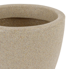 Vaso de Planta Médio em Plástico 20x24cm Areia Malta Naterial