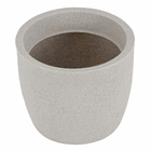 Vaso de Planta Médio em Plástico 20x24cm Cinza Europa Japi