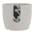 Vaso de Planta Médio em Plástico 20x24cm Cinza Europa Japi