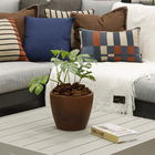 Vaso de Planta Médio em Plástico 20x24cm Rusty Malta Naterial