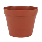 Vaso de Planta Médio em Plástico 20x25cm Terracota Veneza West Garden