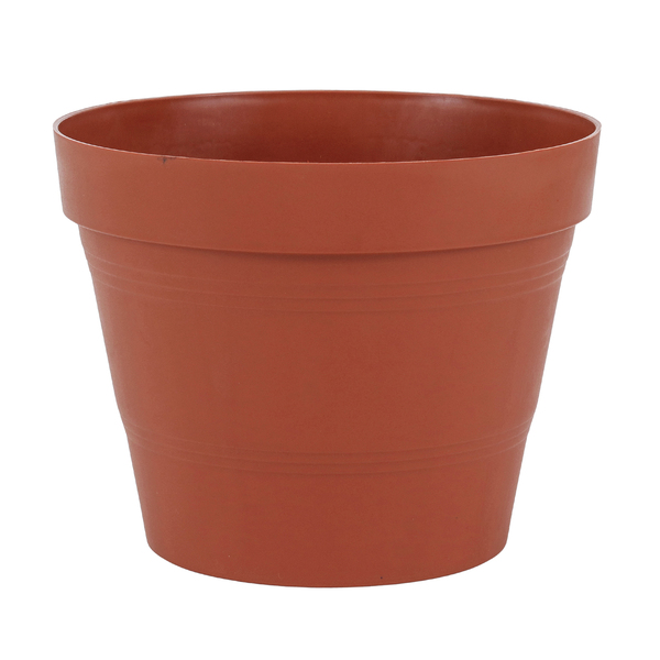 Vaso de Planta Médio em Plástico 20x25cm Terracota Veneza West Garden