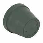 Vaso de Planta Médio em Plástico 20x25cm Verde Militar Veneza West Garden