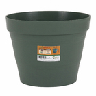 Vaso de Planta Médio em Plástico 20x25cm Verde Militar Veneza West Garden