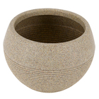 Vaso de Planta Médio em Plástico 20x28cm Bege Arruda Naterial