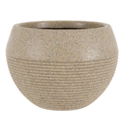 Vaso de Planta Médio em Plástico 20x28cm Bege Arruda Naterial