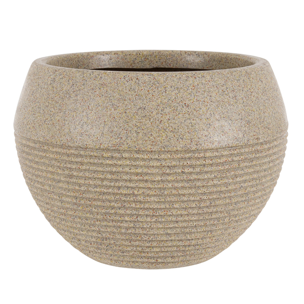 Vaso de Planta Médio em Plástico 20x28cm Bege Arruda Naterial