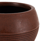 Vaso de Planta Médio em Plástico 20x28cm Marrom Arruda Naterial