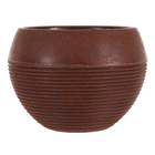 Vaso de Planta Médio em Plástico 20x28cm Marrom Arruda Naterial