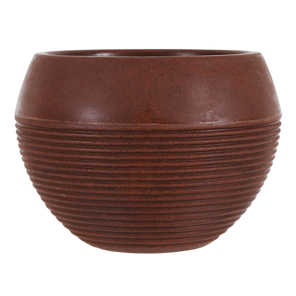 Vaso de Planta Médio em Plástico 20x28cm Marrom Arruda Naterial