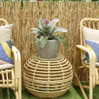 Vaso de Planta Médio em Plástico 22x30cm Cimento Verona Vasart