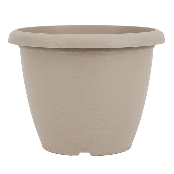 Vaso de Planta Médio em Plástico 23x30cm Cinza Siena Okla