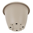 Vaso de Planta Médio em Plástico 23x30cm Cinza Siena Okla