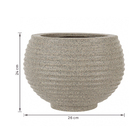 Vaso de Planta Médio em Plástico 24x26cm Granito Bromélia Naterial