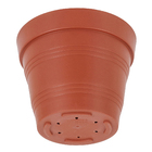 Vaso de Planta Médio em Plástico 24x30cm Terracota Veneza West Garden