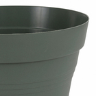 Vaso de Planta Médio em Plástico 24x30cm Verde Militar Veneza West Garden