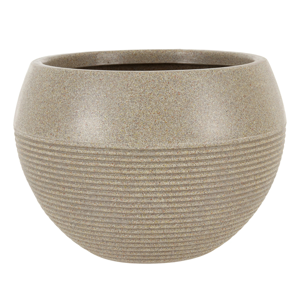 Vaso de Planta Médio em Plástico 24x34cm Bege Arruda Naterial