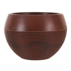 Vaso de Planta Médio em Plástico 24x34cm Marrom Arruda Naterial