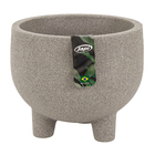 Vaso de Planta Médio em Plástico 27,5x26cm Mármore Rústico Japi