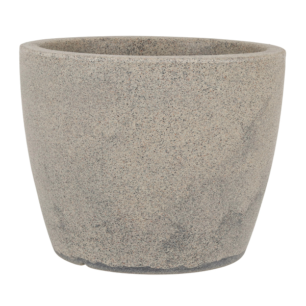 Vaso de Planta Médio em Plástico 27x34cm Granito Malta Naterial