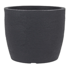 Vaso de Planta Médio em Plástico 28x33cm Cinza Escuro Europa Japi