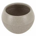 Vaso de Planta Médio em Plástico 28x37cm Cinza Arruda Naterial