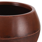 Vaso de Planta Médio em Plástico 28x37cm Marrom Arruda Naterial