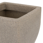 Vaso de Planta Médio em Plástico 30x30cm Granito Malta Naterial