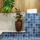 Vaso de Planta Médio em Plástico 30x40cm com Prato Marrom Relevo Vasart