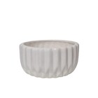 Vaso de Planta Pequeno Cerâmica 10,5x21,5cm Redondo Branco CMR
