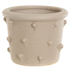 Vaso de Planta Pequeno Cerâmica 10x12cm Bege Clássico Florarte