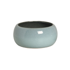 Vaso de Planta Pequeno Cerâmica 11,3x24cm Cuia 18 Azul Nevoa 7668  Burian